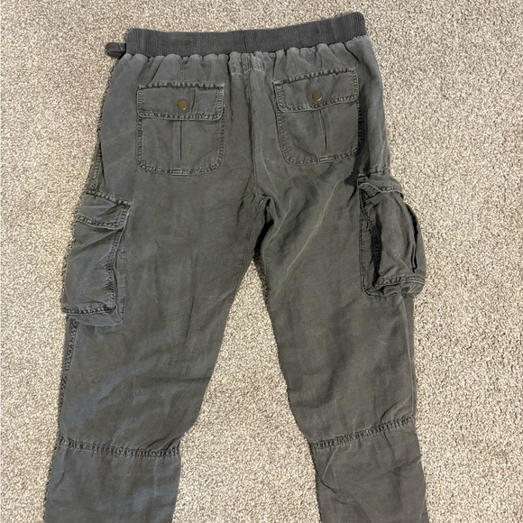 Aerie Washed Soft Denim Grey Cargo Joggers Trousers‎ Pants Women's Size Small 6 - Picture 6 of 6